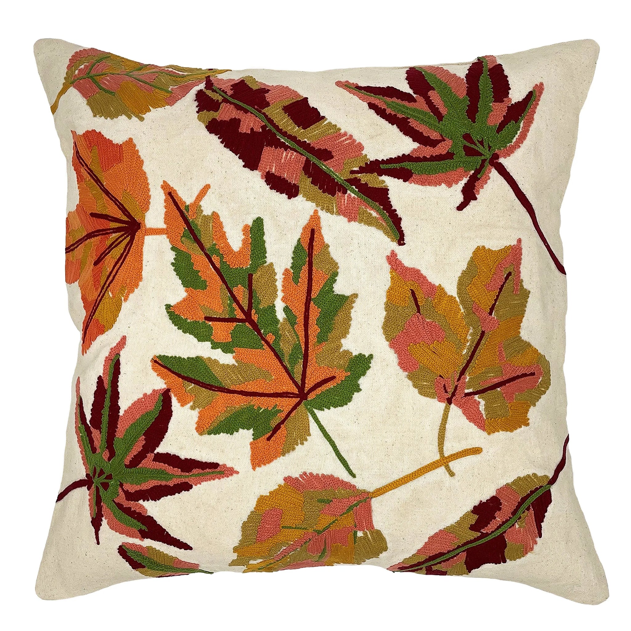 Rustic Autumn Monogrammed twill throw pillow